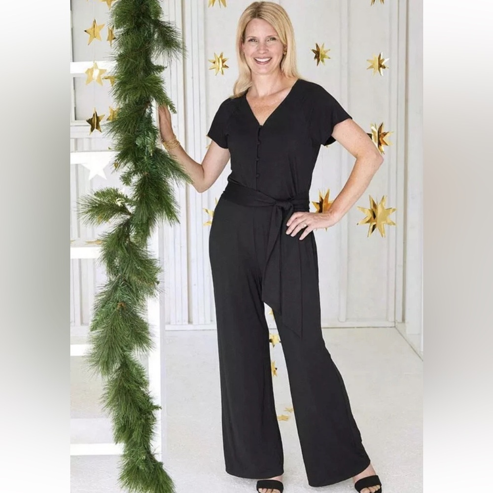 Matilda Jane Wonderment Count Me In Jumpsuit in Black Size XS